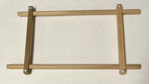 Adjustable Wooden Scroll Frame Needlepoint 21 x 12 Embroidery tapestry  - Picture 1 of 2