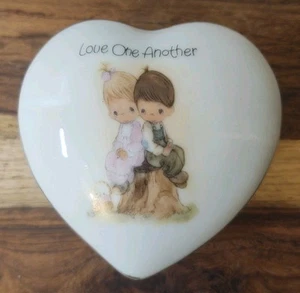 🩷Joyero baratija en forma de corazón Precious Moments Love Another 1978 - Imagen 1 de 6