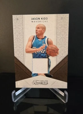 #'ed/100 RELIC 🔥 JASON KIDD SP 2009-10 Panini Timeless Treasures Jersey #20 HOF - Image 1 of 2