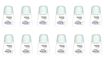 12xGarnier Mineral Clinically Tested Anti-perspirant Deodorant Roll On For Women - Image 1 of 2