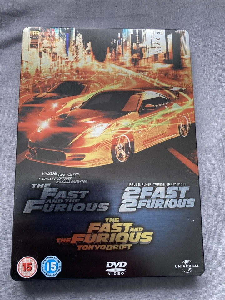 The Fast and the Furious Steelbook DVD Set 1-3 - Image 1 of 1