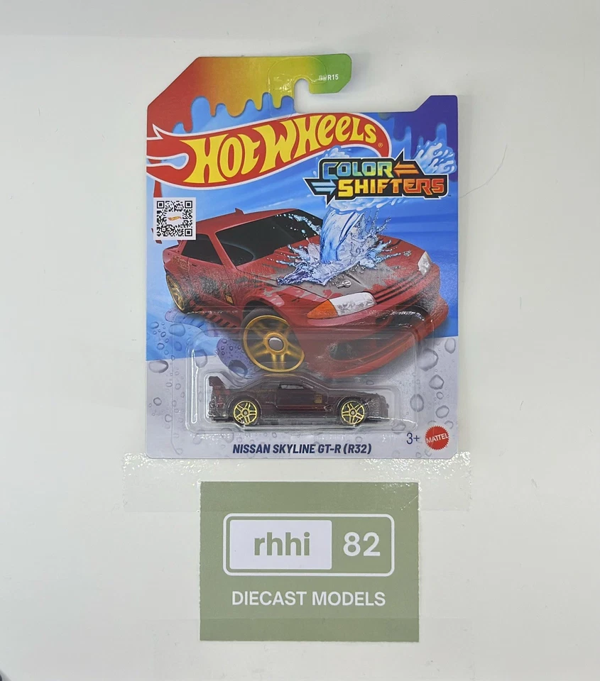 Hot Wheels Colour Shifters Nissan Skyline GT-R (R32) (Red/Black) - Image 1 of 1