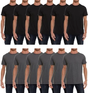 BILLIONHATS 12 Pack Men's Solid Colors Cotton T-Shirts Short Sleeve Lightweight - Picture 1 of 77