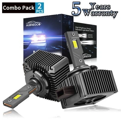 For Audi TT 2008-2009 2013 Pair D1S LED Headlight Kit Bulbs HID Replacement 100W - Image 1 of 4