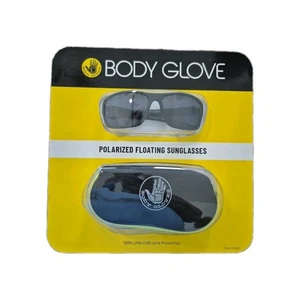 BODY GLOVE Mens POLARIZED gray UV 400 FLOATING SCRATCH RESISTANT Sunglasses Case - Picture 1 of 2