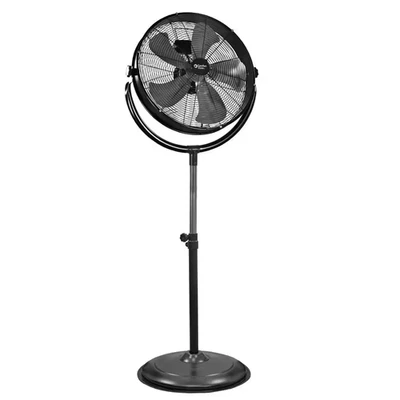 20 In. High-Velocity Industrial 3-Speed Slim-Profile Pedestal Fan with Aluminum - Image 1 of 4