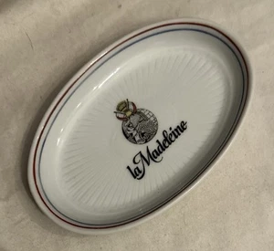 "Le Madeleine" Cafe Miniatur ovale Schale 5-3/8" x 3-1/2" Limoges Frankreich GDA 19 - Bild 1 von 2