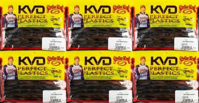 (LOTE DE 6) STRIKE KING KVD OCHO 5" OCHO5-466 CRAWDADDY CP1417 Foto 1 de 2