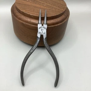Vintage Utica No. 21-4 Round Nose Pliers Jewelers Loop Pliers Watchmakers Tool - Picture 1 of 6