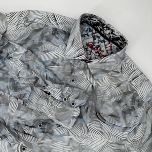 Camisa Robert Graham Para Hombre Calce Clásico Manga Larga Abotonada L Top Estampado Calavera - Imagen 1 de 11