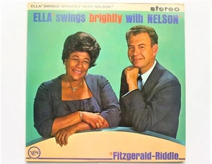 Ella Fitzgerald Ella Swings Brightly With Nelson LP Verve SVLP9001 EX/EX 1962 El - Imagen 1 de 6