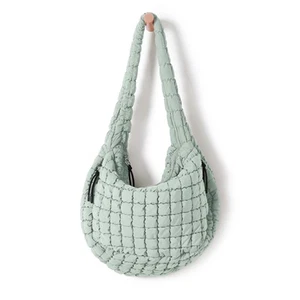 Quilted Carryall Tote Bag for Women Crossbody Large Hobo Lightweight Padding ... - Picture 1 of 6