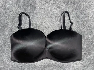 Victorias Secret Bombshell Add-2-Cups Push Up Multiway Strapless Bra 36DD Black - Picture 1 of 3