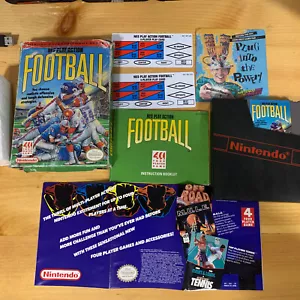 NES Play Action Football Nintendo Complete CIB: Box, Instruction Booklet, Poster - Picture 1 of 12