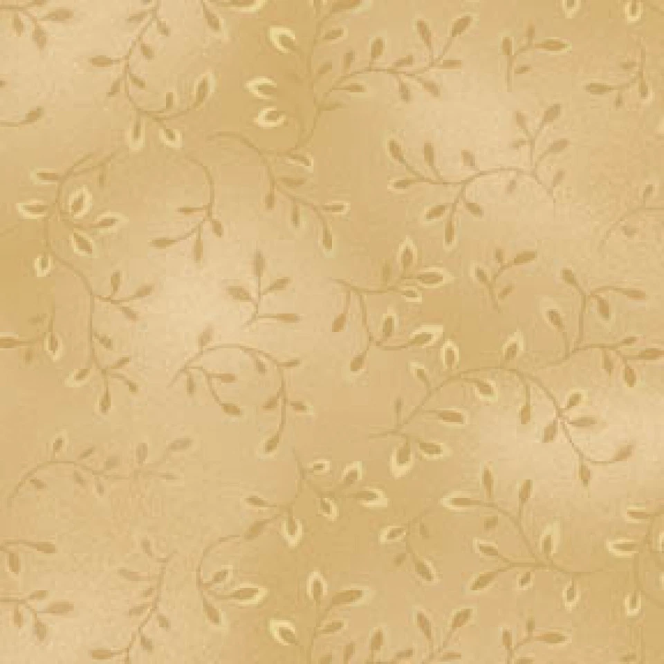 Tecido de colcha Henry Glass Chamois Vines 100% algodão 7755-31 BTY - Imagem 1 de 1