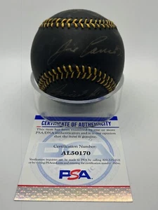 Jose Cansceco Multiple Inscriptions Signed Autograph Black Baseball PSA DNA *0 - Picture 1 of 5