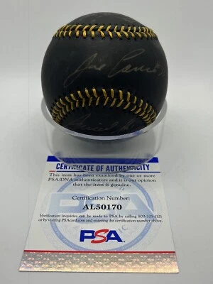 Jose Cansceco Multiple Inscriptions Signed Autograph Black Baseball PSA DNA *0 - Image 1 of 4