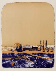 Linda Plotkin, Poplars III, Lithograph on Arches, signed, titled and numbered in - Picture 1 of 7