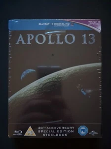 APOLLO 13 - RARE Zavvi EXCLUSIVE BLU RAY STEELBOOK ONLY 2000 - NEW & SEALED - Picture 1 of 4