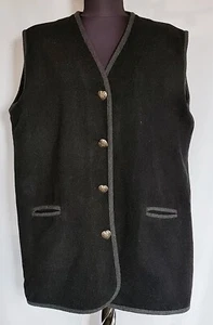CHALECO VINTAGE COUNTRY OKTOBERFEST DIRNDL LANA TIROL BL MUJER MANGAS: US16/EU 44 - Imagen 1 de 7