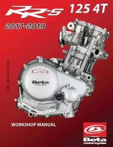 Beta Engine Service Workshop Manual 2017, 2018 & 2019 RR-S 125 4T - Picture 1 of 12