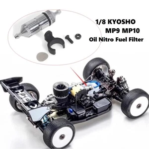 Aluminum Alloy Oil Nitro Fuel Filter #1876 for 1/8 Kyosho MP10 MP9 RC Car Upgrad - Picture 1 of 6