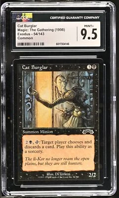 CAT BURGLAR Exodus CGC 9.5 Mint Vintage MTG [Nostalgium] - Image 1 of 2
