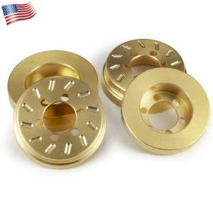 US STOCK Pesi ruota in ottone resistente per RC 1:10 Crawler SCX10 trx4 cerchio 1,9" - Foto 1 di 13