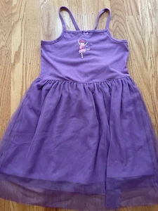 NWT Gymboree Night Gown Pjs Purple Ballerina Layers Tulle Straps Size 10/12 - Picture 1 of 3