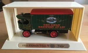 MATCHBOX YESTERYEAR - GREAT BEERS OF THE WORLD YGB03 SWAN - ATKINSON STEAM WAGON - Picture 1 of 3
