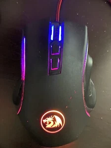 Redragon M602 RGB Wired Gaming Mouse RGB Spectrum Backlit Ergonomic Mouse Gri... - Picture 1 of 8
