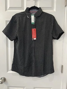 NWT Men’s Report Collection 4 Way Performance Short Sleeve Sport Shirt Small - Picture 1 of 3