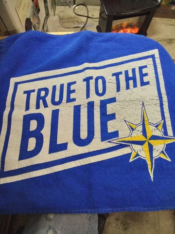 1990's "TRUE TO THE BLUE" Seattle Mariners Cloth Blue Cover