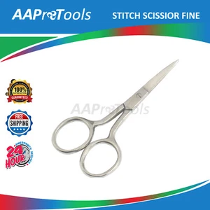 NUEVO ACERO Tijeras 4" PUNTA FINA COSTURA Cruz STiTCH BORDADO ARTESANÍA REGULAR - Imagen 1 de 3