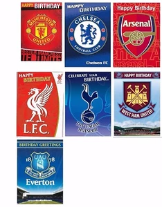 Official FOOTBALL Premiership Club MUSICAL SOUND Happy Birthday Greetings Card - Picture 1 of 9