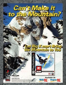 MTV Deportes Snowboard K-Mart De Colección THQ 1999 Anuncio Impreso Arte Original - Imagen 1 de 1