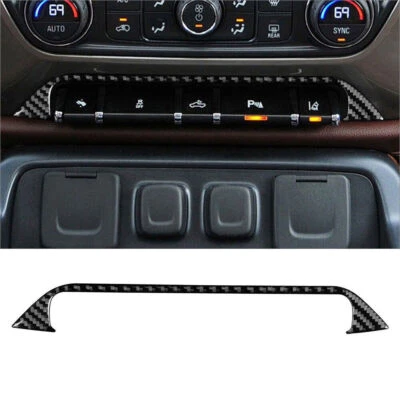 Отделка крышки центральной консоли из углеродного волокна для Silverado/GMC Sierra 1500 - Изображение 1 из 4