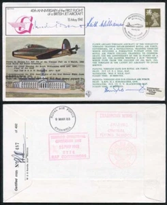 FF30d 1st Flight British Jet Aircraft McDonald Daunt and Williamson Signed - Picture 1 of 1