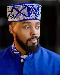 traditional yourba men kufi cap, african cultural fashion attire - Picture 1 of 3