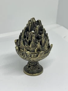 Mini Boshan Incense Burner Chinese Ancient Home Indoor Decoration Sandalwood - Picture 1 of 5