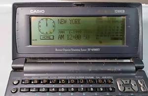 Casio BOSS Business Organizer Scheduling System SF 6500SY PC sync 128KB *READ* - Picture 1 of 4