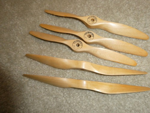 Lot of 5 Vintage RC Airplane Testors Wood Propellers 8-12 | eBay