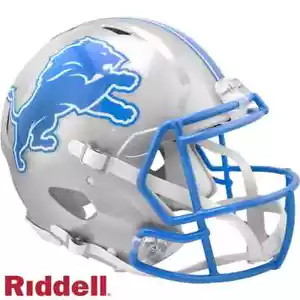 *SALE* DETROIT LIONS FULL SIZE AUTHENTIC SPEED NFL FOOTBALL HELM RIDDELL! - Bild 1 von 1