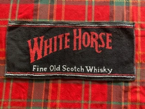 White Horse Whisky Bar Towel - Black - Picture 1 of 1