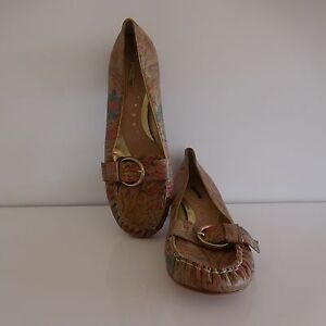Shoes PONS QUINTANA Leather Made IN Spain Vintage Art New