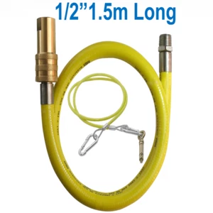 Catering Tubo Del Gas Fornire 1.5 Metro Lungo 1.3cm Bsp (Rilascio Rapido Kit) - Picture 1 of 1