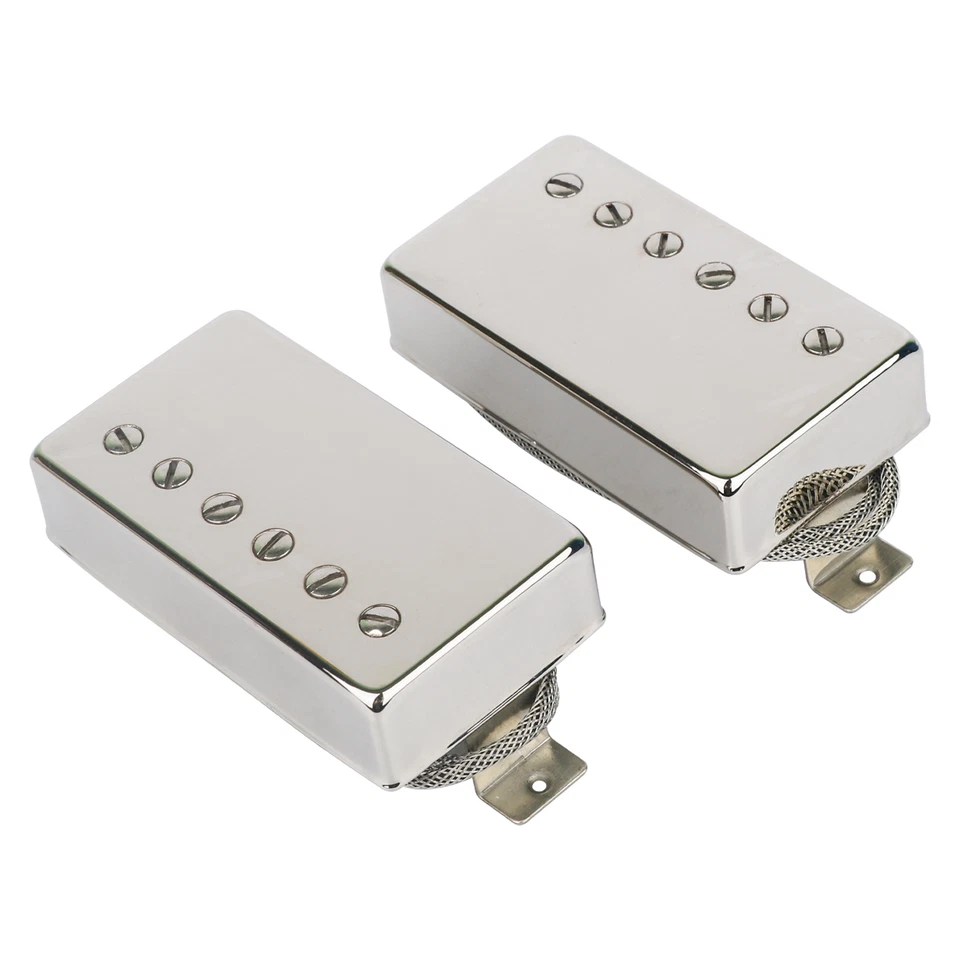 Alnico 2 classic 57+ Guitar Humbucker Pickups Bridge& Neck For LP Guitar Chrome  - Image 1 of 4