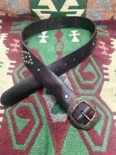 RRL Double RL  Distressed Studded Leather Western Belt  polo