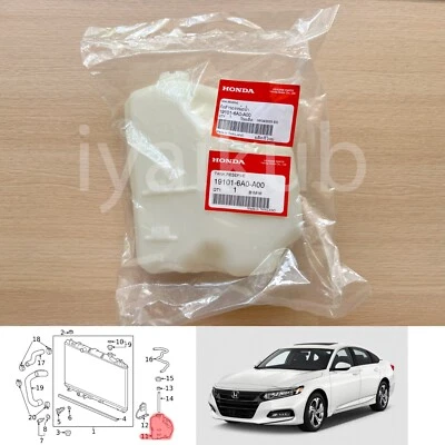 18-22 Genuine Honda Accord CV Radiator Coolant Recovery Bottle Tank Reservoir - Image 1 of 4