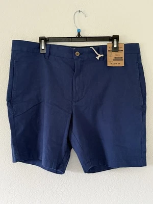 Tailor Vintage Chino Shorts Men's Size 36 Blue Linen Cotton NWT - Image 1 of 4